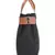 Classic Black & Brown Suede & Leatherette Solid Sling Bag
