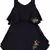 blue Georgette stitched Sleeveless   dress