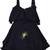 blue Georgette stitched Sleeveless   dress