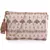 Blush Baby Pink & Gold Faux Silk Floral Emroidered Sling Bag