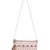 Blush Baby Pink & Gold Faux Silk Floral Emroidered Sling Bag