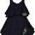 blue Cotton  stitched Sleeveless   dress