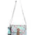 Rangoli Mint Green & Peach Polycotton Floral Digital Print Sling Bag