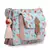 Rangoli Mint Green & Peach Polycotton Floral Digital Print Sling Bag