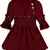 Maroon Cotton  stitched Sleeveless   dress