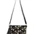 Lotus Black & Gold Faux Silk & Polyester Floral Emroidered Sling Bag