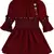 Maroon Cotton  stitched Sleeveless   dress