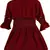 Maroon Cotton  stitched Sleeveless   dress