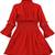 Red Cotton  stitched Sleeveless   dress