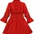 Red Cotton  stitched Sleeveless   dress