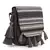 Geomat Grey & Multi Acrylic Jacquard & Canvas Striped Sling Bag