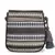 Geomat Grey & Multi Acrylic Jacquard & Canvas Striped Sling Bag