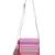 Geomat Pink & Multi Acrylic Jacquard & Canvas Striped Sling Bag