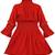 Red Cotton  stitched Sleeveless   dress