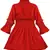 Red Cotton  stitched Sleeveless   dress