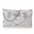 Blush White Cotton Canvas Floral Embellished Sling Bag