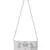Blush White Cotton Canvas Floral Embellished Sling Bag