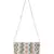 Blush White, Pastel Pink & Pastel Blue  Cotton Canvas Chevron Embellished Sling Bag