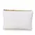Blush White, Pastel Pink & Pastel Blue  Cotton Canvas Chevron Embellished Sling Bag