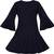blue Cotton  stitched Short Sleeve   dress
