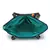 Geomat Sea Green & Multicolor Acrylic Jacquard & Cotton Canvas Striped Tote Bag
