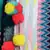 Geomat Sea Green & Multicolor Acrylic Jacquard & Cotton Canvas Striped Tote Bag