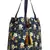 Blossom Black, Yellow & Multicolor Polycotton Floral Digital Printed Tote Bag