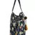 Blossom Black, Yellow & Multicolor Polycotton Floral Digital Printed Tote Bag