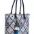 Mandala White, Blue & Multicolor Polycotton Ethnic Motifs Digital Printed Tote Bag