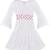 White Cotton  stitched Sleeveless   dress