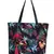 Blossom Black & Multicolor Polycotton Botanical Digital Printed Tote Bag