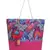 Blossom Pink & Multicolor Polycotton & Canvas Botanical Digital Printed Tote Bag