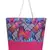 Blossom Pink & Multicolor Polycotton & Canvas Botanical Digital Printed Tote Bag