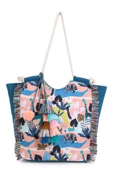 Animal Blue & Multicolor Polycotton & Canvas Quirky Digital Printed Tote Bag