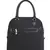 Shore Turquoise & Black Polycotton & Canvas Abstract Embroidered Handheld Bag