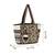 Boho Natural, Black & Multicolor Acrylic Jacquard & Cotton Canvas Trellis Embellished Tote Bag