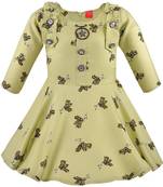 Green Rayon stitched    dress