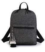 Chevron Black & White Cotton Canvas Backpack
