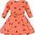 Orange Rayon stitched    dress