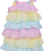 Multicolor Georgette stitched    dress