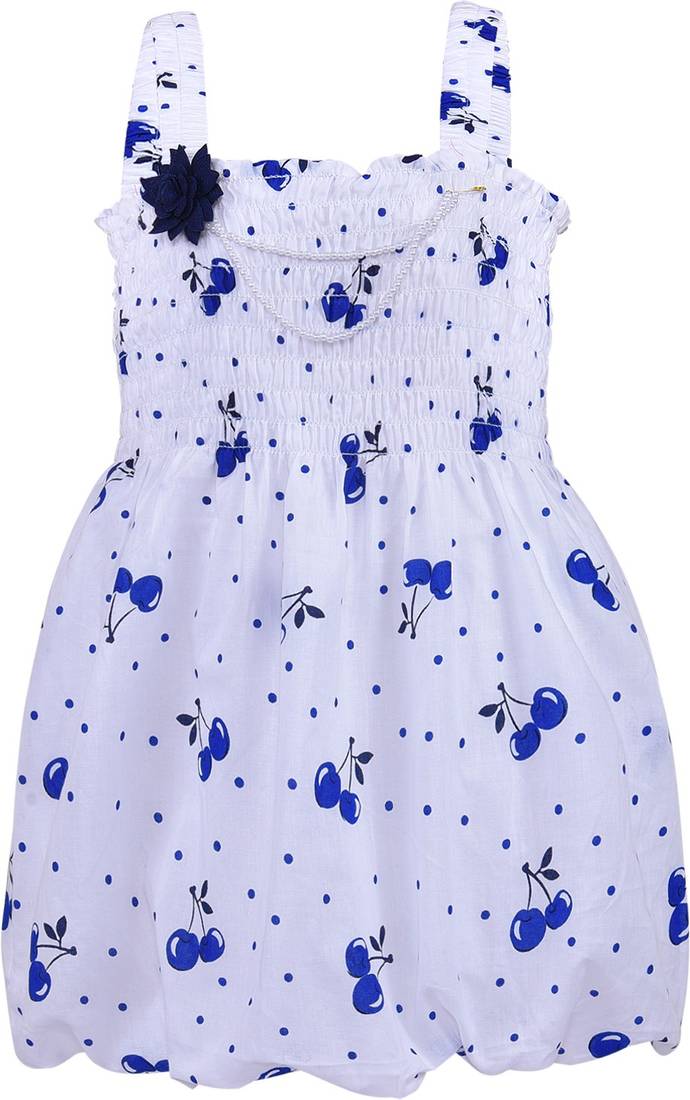 blue Cotton  stitched    dress