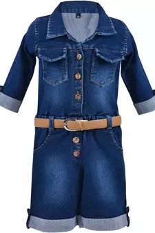 blue Denim stitched    dress