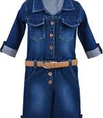 blue Denim stitched    dress
