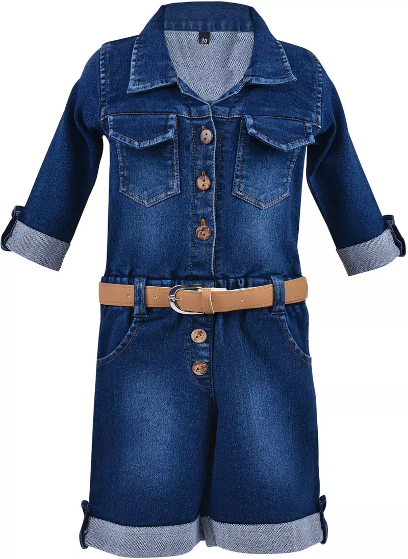 blue Denim stitched    dress