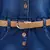 blue Denim stitched    dress