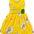 Yellow Cotton  stitched    dress