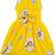 Yellow Cotton  stitched    dress