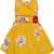 Yellow Cotton  stitched    dress
