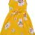 Yellow Cotton  stitched    dress