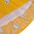 Yellow Cotton  stitched    dress